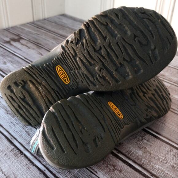 Keen Whisper Closed Toe Hiking Sandals in Gray/Teal Women's US 8 Fisherman Style - Picture 6 of 8